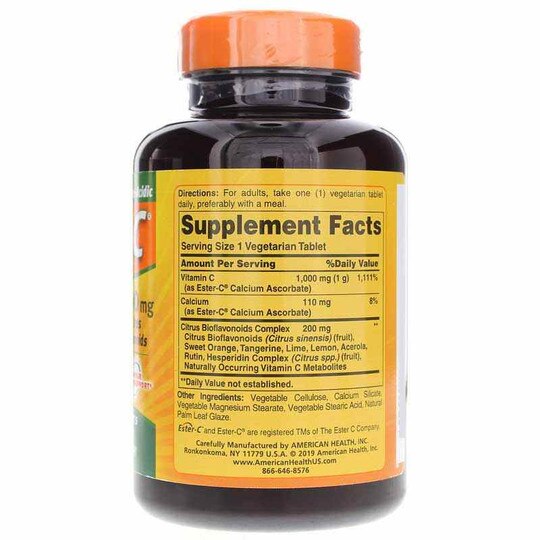 Ester-C 1000 Mg Tablets with Citrus Bioflavonoids, AH